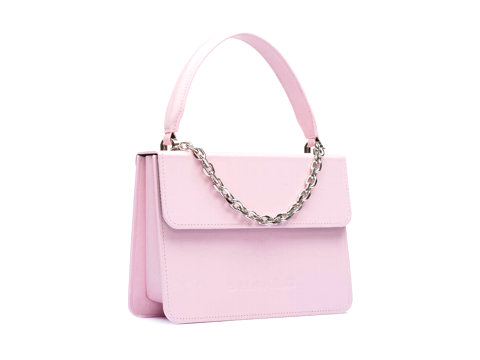 Bolso rosa para mujer con cadena