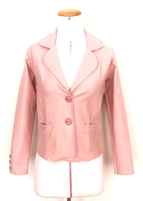 Bléiser clásico rosa para dama