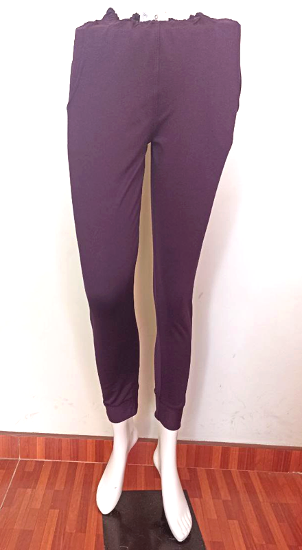 Pantalón de algodón morado