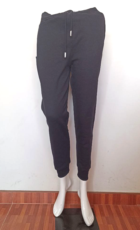 Pantalón de algodón negro