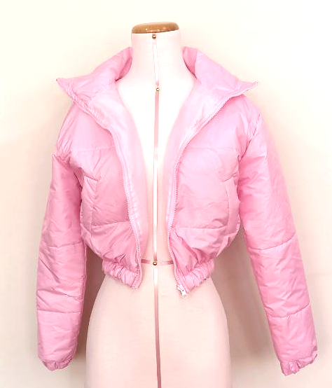 Puffer rosa claro para dama
